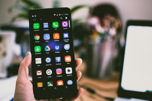 Teléfono inteligente con vista de aplicaciones